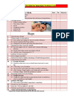 OSCE Checklist For Immediate Newborn PDF