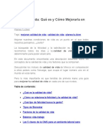 La Calidad de Vida PDF