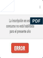 Mensaje Error