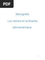 Axiologia Latinoamericana