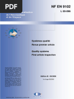 Exigences du certificat NF EN 9163 | PDF