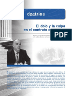 El Dolo y La Culpa en El Contrato de Seguro - Doctrina PDF