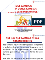 Cómo generar cambios en las organizaciones