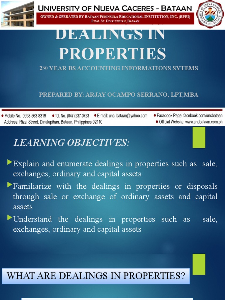 Ordinary vs Capital Assets in Property Deals | PDF | Capital Gains Tax ...