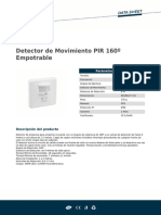 Detector de Movimiento PIR 160º Empotrable