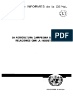 La Agricultura Campesina en Sus Relaciones Con La Industria