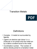 Transition Metals