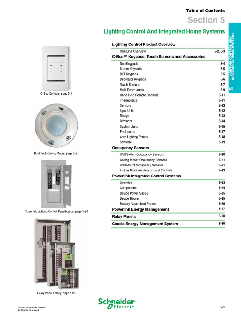 Section 5: Lighting Control and Integrated Home Systems | PDF ...