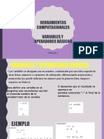 OPERADORES BASICOS Y VECTOREs