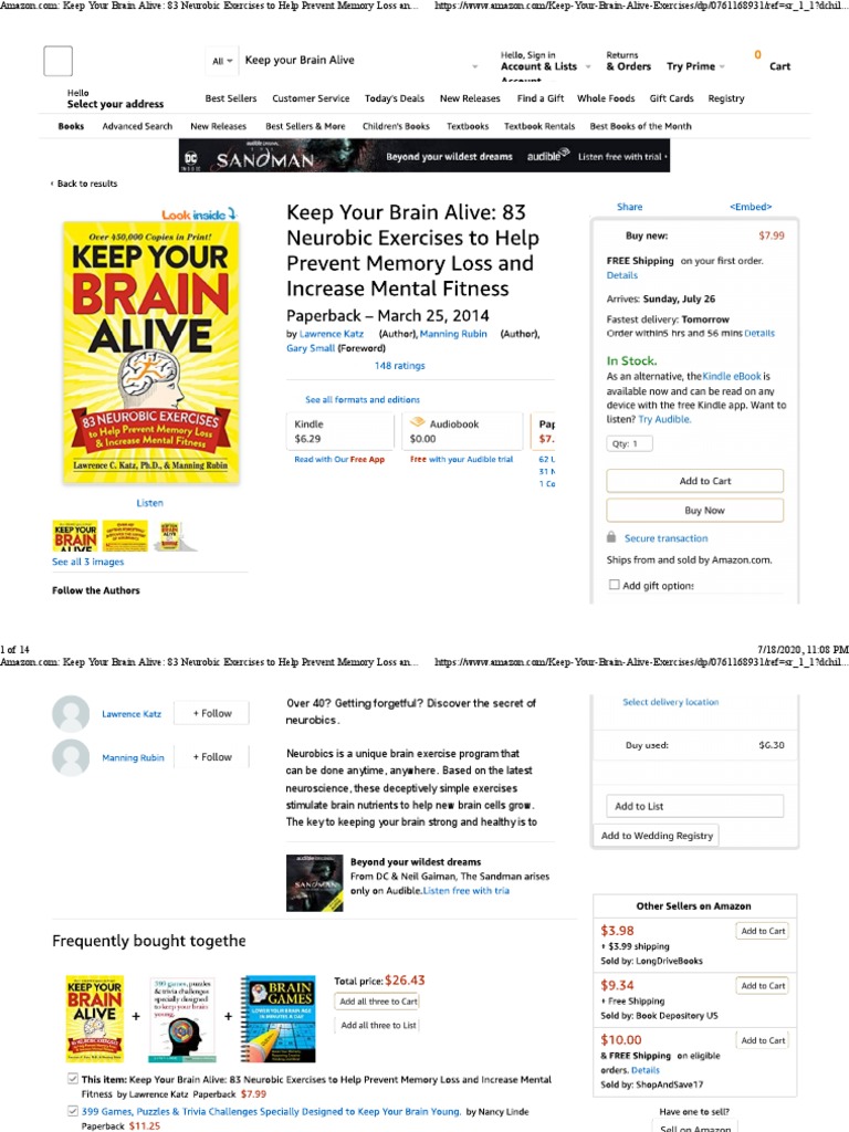 Exercises To Help Prevent Memory Loss PDF PDF Memory Human Anatomy