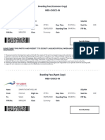 Boarding Pass (Customer Copy) Web-Check-In: Chennai 2T531 07:25 Hrs 14D Salem 30/05/2020 MRA23M Economy