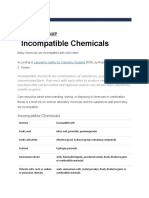 Incompatible Chemicals: Safety Basics & RAMP