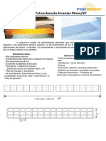 Policarbonato Alveolar 10MM 4P