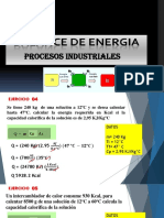 Balance de Energia - Procesos Industriales - Ejercicios PDF