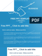 Abstract Illustration Handshake PowerPoint Templates Widescreen