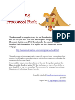 Camping Preschool Pack: Please Do Not Link Directly To Just The PDF Files (The Link You Are at Now) - Please Feel Free To