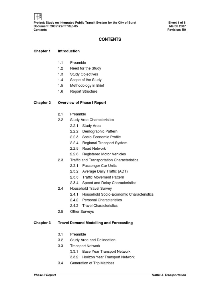 Surat Public Transit Study Report | PDF | Public Transport | Light Rail