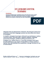 Common Language Learning Strategies