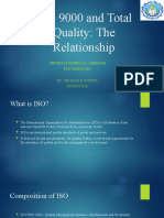 ISO 9000 and Total Quality: The Relationship: Michelle Pamela G. Ansayam Education 364