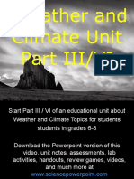 Weather and Climate Unit Part III/VI For Educators - Download Powerpoint at Www. Science Powerpoint