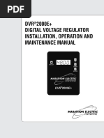 Digital Voltage Regulator Installation and Omm