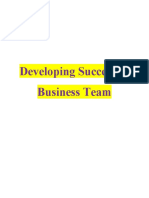 Developing Successful Business Team