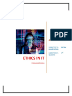 Ethics in It: Assignment # 5