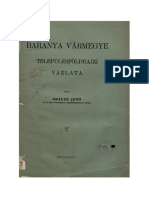 Baranya Vármegye Településföldrajzi Vázlata - Krause Jenő