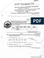Maths Subsidiary Sem 1 Papers PDF