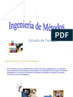 Estudio de Tiempos - Determinacion Del Tiempo Promedio PDF