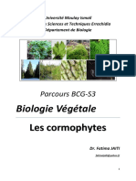 Cours Bio, Végétale Cormophytes