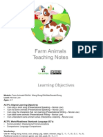 Farm Animals Teacher Notes