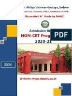 Admission Brochure Non CET Programmes 2020 21 PDF