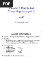 Parallel & Distributed Computing:: Spring-2020 Lec#1