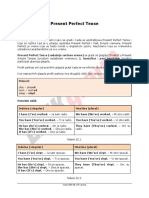 Present Perfect Tense: Tabela 22.1