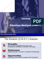 Lesson 5.4 - The Situation Analysis (SWOT)