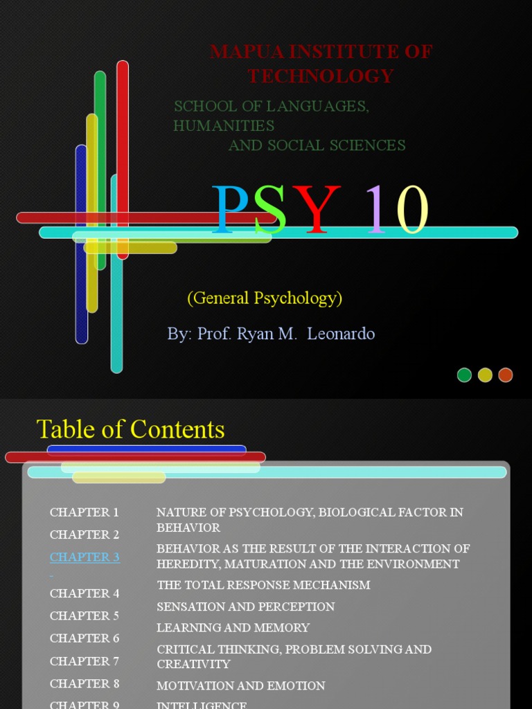 PSY10 Q1 Powerpoint | PDF | Nervous System | Classical Conditioning