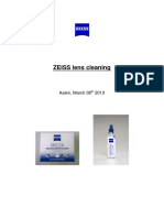 User Manual For ZEISS Cleaning Products - EN