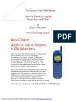 Bonus Chapter: Chapter 6: Top 10 Problems of GSM Subscribers