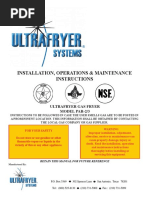 Installation, Operations & Maintenance Instructions: Ultrafryer Gas Fryer Model Par-2/3