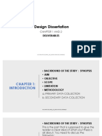 Design Dissertation Chapter Summaries