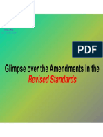 Glimpse Over The Amendments in The: Revised Standards