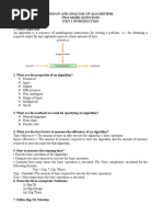 Daa Two Mark Questions