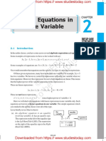 NCERT Class 8 Maths Linear Equations in One Variable