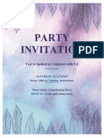 PARTY INVITATION