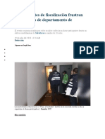 PNP y Agentes de Fiscalización Frustran Show Dentro de Departamento de Miraflores