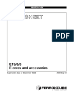 Data Sheet: E Cores and Accessories