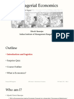 Managerial Economics: Introduction: Lecture 1