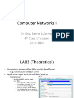 Computer Networks I: Dr.-Eng. Samer Sulaiman 4 Class 1 Season 2019-2020