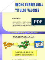 Comercial I - Titulos - Valores